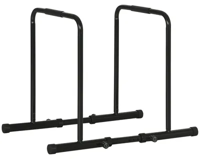 Immagine prodotto di Barra per Dip ad Altezza Regolabile 90-102x65x80-90 cm in Acciaio Nera