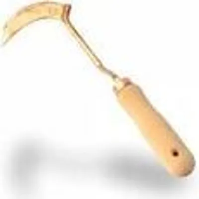 Produktbild von "OJ" Handsichel SLAVA | 32 cm Kräutersichel mit Holzgriff