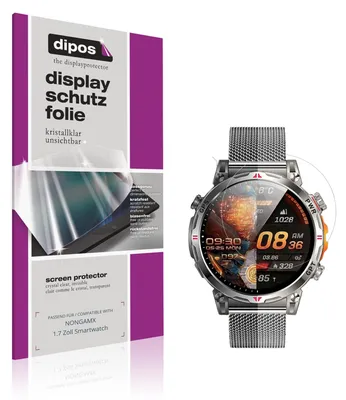 Image de 6x Film de protection d'écran pour NONGAMX 1.7 Zoll Smartwatch protecteur clair dipos