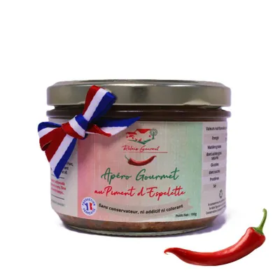 Obrázek produktu pro Apéro Gourmet pomazánka s Piment d’Espelette 180 g – Gastronomická specialita z Baskicka – Gurmánská pomazánka na aperitiv – Relais Gourmet