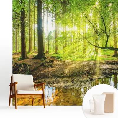 Zdjęcie produktu dla Fototapeta samoprzylepna – 250 x 250 cm – tapeta – tapeta ścienna – obrazy ścienne – folia samoprzylepna – folia dekoracyjna – tapeta foliowa – ściana – dekoracja – salon – zielony krajobraz