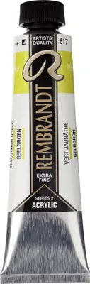 Immagine prodotto di Tubo di colore acrilico Rembrandt 40 ml giallo verde 617