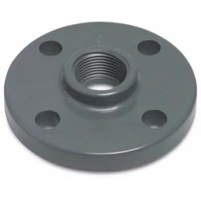 Produktbild von Profec Gewindeflansch PVC-U DIN Flansch DN80 x 3 Zoll IG - LK 160 mit 8 x Ø 18 mm (PN10/16)