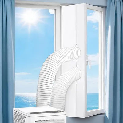 Produktbild von Mobiles Klimagerät Fensterabdichtung 400 cm, wasserdicht, für Fenster, ohne Bohren