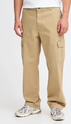 Immagine prodotto di Pantaloni da uomo Solid SDNait: pantaloni cargo in tessuto con passanti per cintura, tasche cargo e tasche laterali, in misto cotone, vestibilità dritta