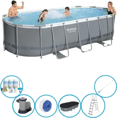 Zdjęcie produktu dla Bestway Pool Power Steel - Zestaw basenowy - 549x274x122 cm