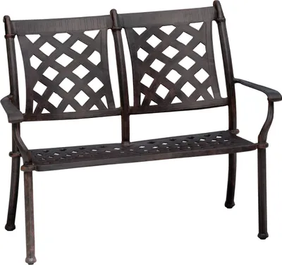 Produktbild von Inko Stapelbank Duke Alu-Guss 120x63x100 cm Gartenbank Sitzbank 2 Farben zur Auswahl