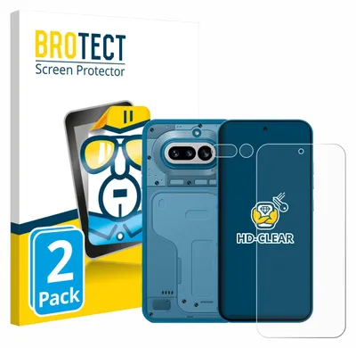Produktbild von 2x Für Nothing Phone (4a) (Display+Kamera) Schutzfolie BROTECT Displayschutz Display Schutz Folie Klar Transparent