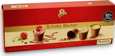 Produktbild von Halloren Schokobecher 125 g Likör Dessert Eierlikör 12 Becher