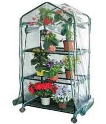 Productafbeelding van Snelrek met wielen, 3 planken - cm.70x50x130h
