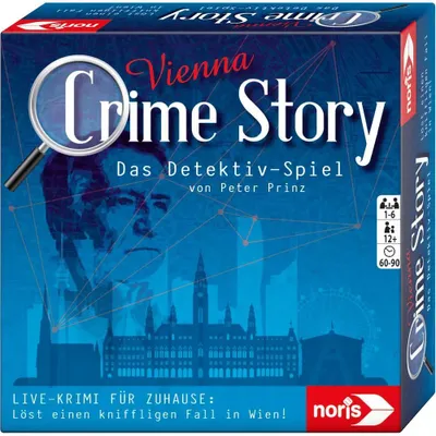 Immagine prodotto di Noris Crime Story Vienna, Krimispiel, Kartenspiel, Detektiv-Spiel, Krimi Spiel, Rästel, ab 12 Jahren, 606201888