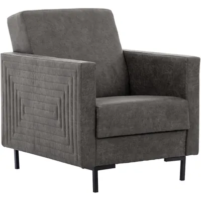Productafbeelding van SELVA B fauteuil, manila, donkergrijs, zwart