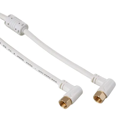 Image de Hama Câble coaxial 1,5 m F Blanc