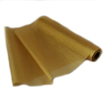 Zdjęcie produktu dla Organza metalizowana, błyszcząca, 35 cm x 10 m, złota, obrus dekoracyjny