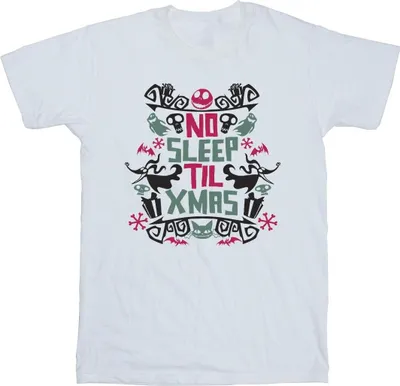 Produktbild von Disney - "The Nightmare Before Christmas No Sleep Til Xmas" T-Shirt für Herren BI51520 (4XL) (Weiß)