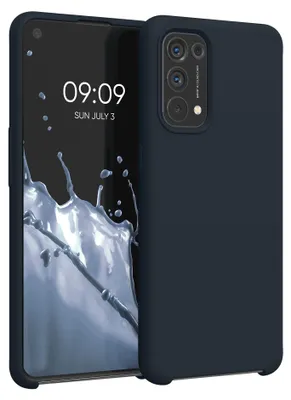 Produktbild von kwmobile Handyhülle für Oppo Find X3 Lite Hülle - Case Silikon - Kabelloses Laden - Schutzhülle Cover in Heidelbeerblau