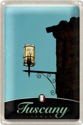 Produktbild von Blechschild Reise 20x30cm Toskana Italien