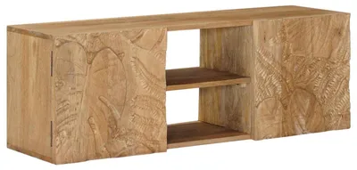 Obrázek produktu pro vidaXL Nástěnná skříňka na televizi s policí a úložným prostorem s dvířky, 100 x 30 x 35 cm