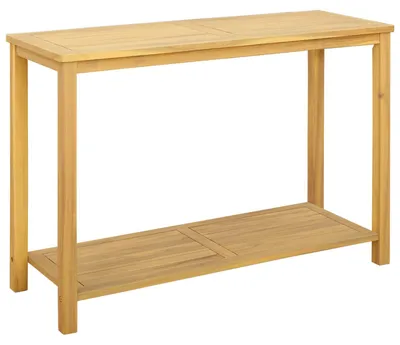 Produktbild von vidaXL Gartenkonsole Tisch Helles Akazienholz 110 x 40 x 75 cm