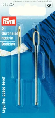 Produktbild von Prym 131320, Handnähen, Bodkin-Nadel, Edelstahl, Silber, 70 mm, 2 Stück(e)
