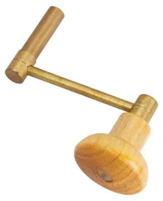 Produktbild von SELVA Kurbelschlüssel für Hausuhren, aus Messing mit Holzgriff