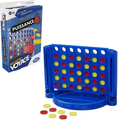 Produktbild von Vier Gewinnt Reise-Spiel, Gesellschaftsspiel für 2 Spieler, Reisespiel, Ab 6 Jahren, Tragbare Edition