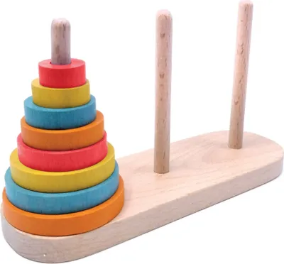 Produktbild von Logikspiel „Turm von Hanoi“.