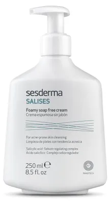 Productafbeelding van SESDERMA SALISES: Schuimende, zeepvrije reiniging, 300 ml. Bevat salicylzuur