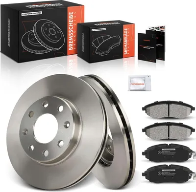 Productafbeelding van Frankberg 2x remschijven 4x remblokken vooras voor Chevrolet Aveo T250 T255 Aveo/Kalos T