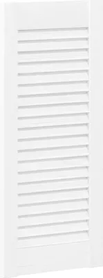 Obrázek produktu pro vidaXL Dveře skříněk s žaluziovým designem 4 ks. Bílé 61,5x29,5 cm