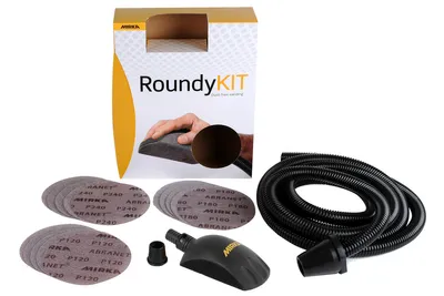 Image de Kit cale manuelle ROUNDY Ø 150 mm avec 15 disques Abranet - MIRKA - KIT00ROUND