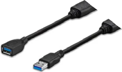 Produktbild von Vivolink PROUSB3AAF3C, 3 m, USB A, USB A, USB 3.2 Gen 1 (3.1 Gen 1), Schwarz