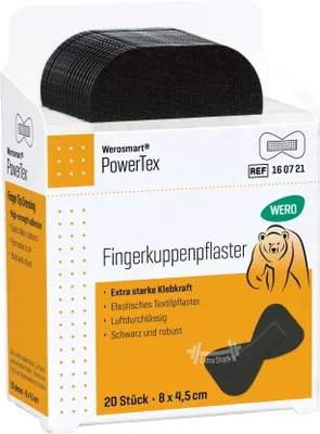 Produktbild von PowerTex Fingerkuppenpflaster, 8 x 4,5 cm, 20 Stk