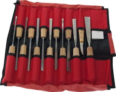 Immagine prodotto di STUBAI Stechbeitel-Satz in Rolltasche rot 14-tlg