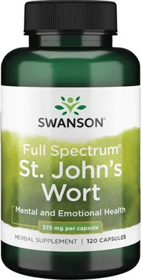 Image de Millepertuis 375 mg 120 gélules Swanson Health Products