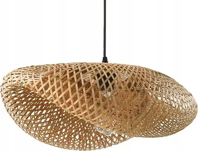 Obrázek produktu pro Boho stropní svítidlo z bambusu, Ø 50 cm, E27, závěsná lampa