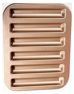 Produktbild von Wiederverwendbare Metallkuchenform 6 Stück Fingerbackform Antihaft für Kuchen Kekse Pudding Backzubehör Küche Party