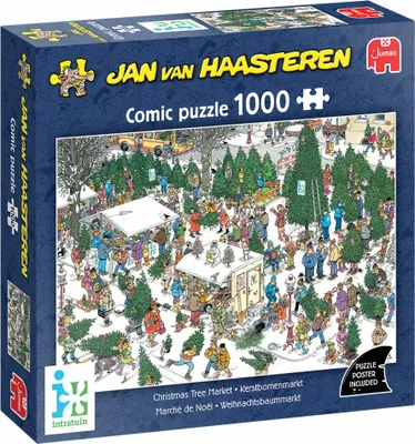 Immagine prodotto di Jumbo Jan van Haasteren Christmas Tree Market, Puzzle, Erwachsenenpuzzle, 1000 Teile, 1119802072