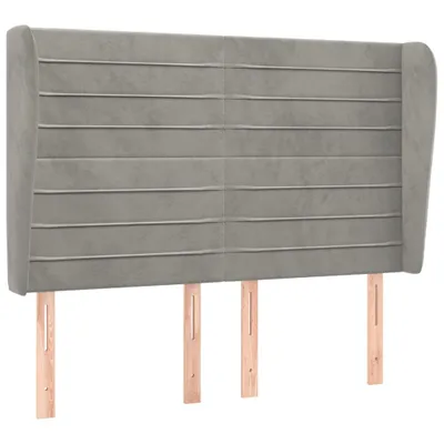 Zdjęcie produktu dla VidaXL 3118144, Jasny Szary, Poliester, Drewno, 1470 mm, 118 cm, 128 cm, 230 mm