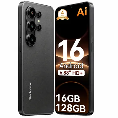 Produktbild von Blackview Wave 10C smartphone Ohne Vertrag, Android 16, 6.88", 120Hz, 1080p, Dual SIM, Face ID, 5000 mAh, Gemini AI, DokeOS 5.0, 1080p, 4G