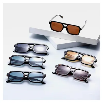 Produktbild von Rechteckige Sonnenbrille für Damen und Herren mit UV-Schutz