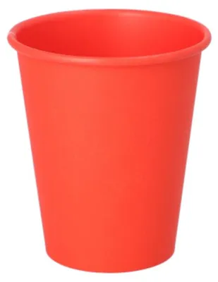 Produktbild von Trinkbecher, Pappe "To Go" 0,2 l Ø 8 cm · 9,2 cm rot