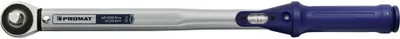 Produktbild von PROMAT Drehmomentschlüssel 40-200Nm 1/2 Zoll mit Durchsteckvierkant L. 485 mm