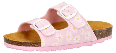 Produktbild von Pantolette Bioline Rocky 29 für Kinder & Jugendliche mit verstellbaren Schnallen, Lederdecksohle und dämpfendem Kork-Fußbett