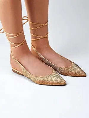 Obrázok produktu pre Royalfashion Dámske baleríny s kamienkami bez podpätku Daggas, veľkosť 36
