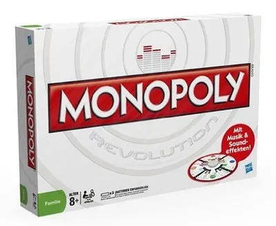 A box of Monopoly Revolution board game.