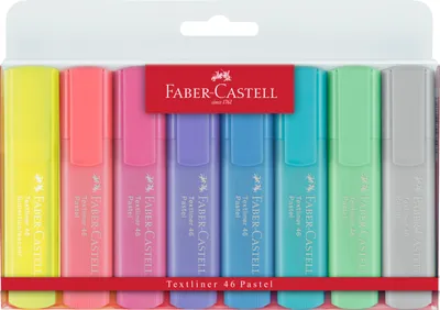 Produktbild von Faber Castell Textmarker 46 Superflourescent und Pastell 8 Farben