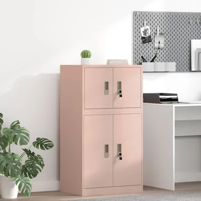Produktbild von "Schlussverkauf" Aufbewahrungsschrank für Büro - 1 pc Büroschrank - Rosa 60x40x40 cm Stahl  C15065