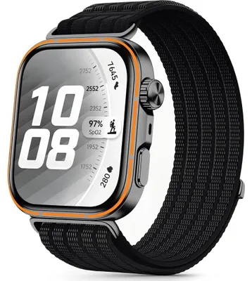 Produktbild von Nylon Armband für Huawei Watch Fit 5 / 5 Pro / 4 / 4 Pro / 3, Tech-Protect, Schwarz