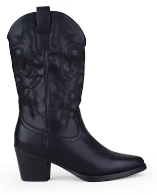 Produktbild von BOSANOVA Cowboy-Stiefel mit farblich abgestimmten Ziernähten am Schaft, 5,5 cm A